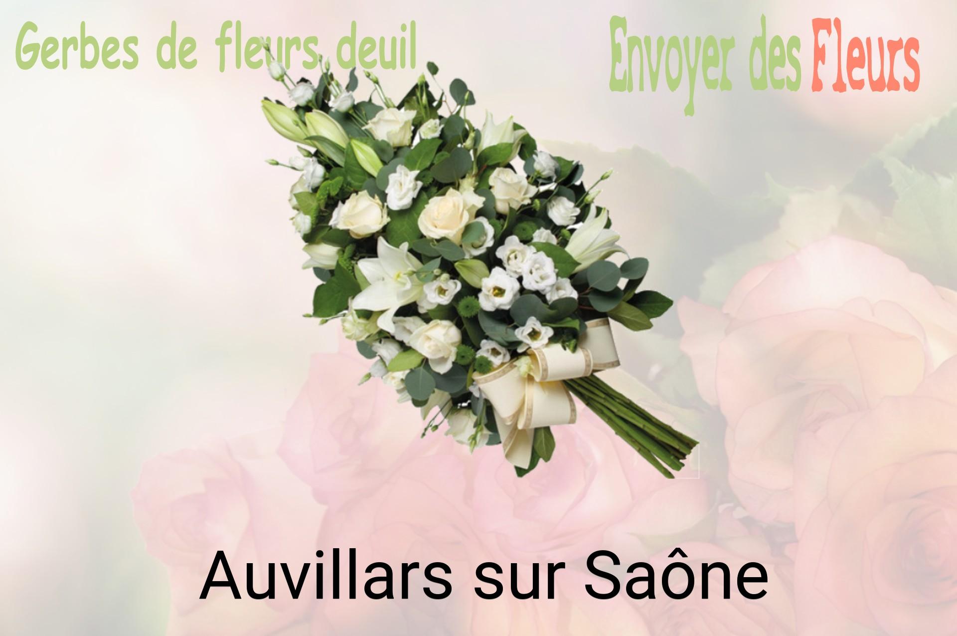 Gerbe de fleurs de deuil livrée à Auvillars-sur-Saône